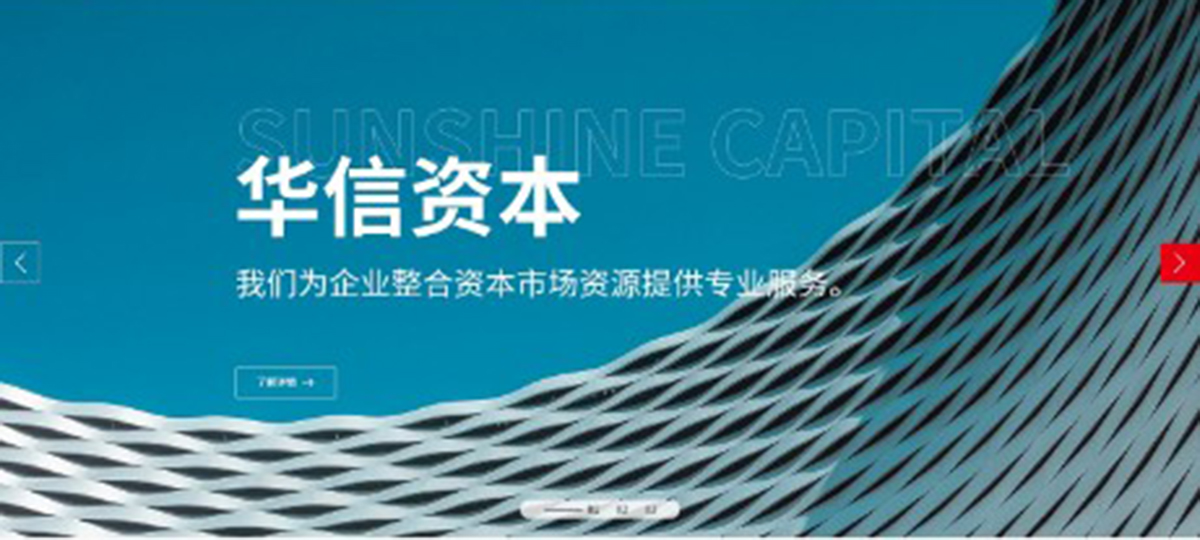 金融投資行業(yè)網(wǎng)站案例